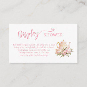 CARTE D'ACCOMPAGNEMENT TEATIME AVEC L'AFFICHAGE DE LA FÊTE DES MARIÉES DE