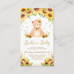 Carte D'accompagnement Teddy Bear Baby shower de tournesol Apportez un li