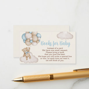 Carte D'accompagnement Teddy Bear Boy Books for Baby