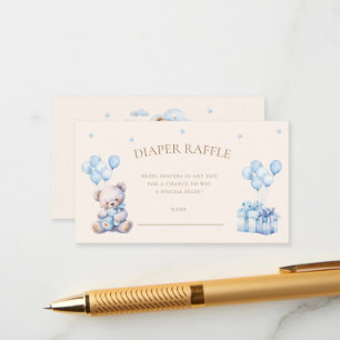 Carte D'accompagnement Teddy Bear Lune Raffle Ticket