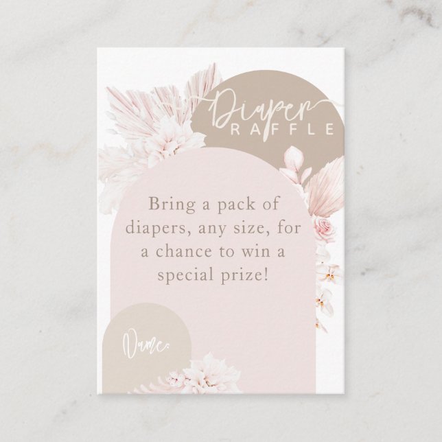 Carte D'accompagnement Teddy Bear Moderne Boho Girl Baby shower couche (Devant)