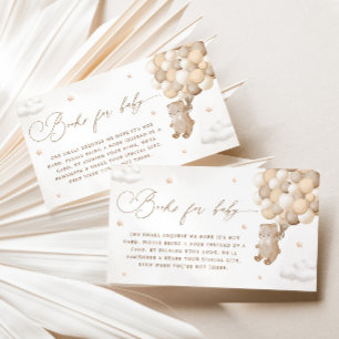 Carte D'accompagnement Teddy Bear Sexe Neutre Demande de livre