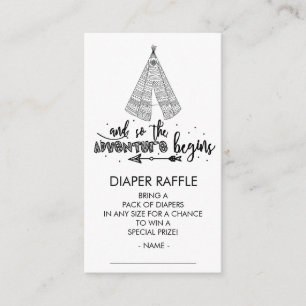 Carte D'accompagnement Teepee Adventure commence Baby shower Billet de co