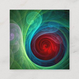 Carte D'accompagnement Tempête rouge Floral Art moderne Abstrait Motif co