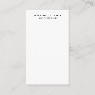 Carte D'accompagnement Tendance Moderne Simple Noir & Blanc Professionnel