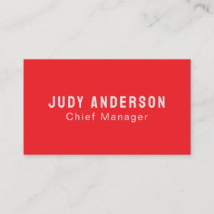 Carte D'accompagnement Tendance Rouge Clair Professionnel Moderne Élégant