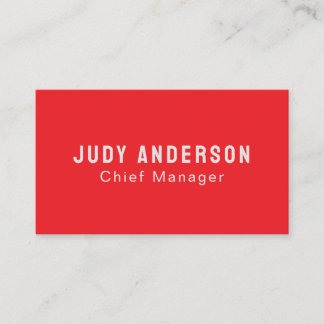 Carte D'accompagnement Tendance Rouge Clair Professionnel Moderne Élégant