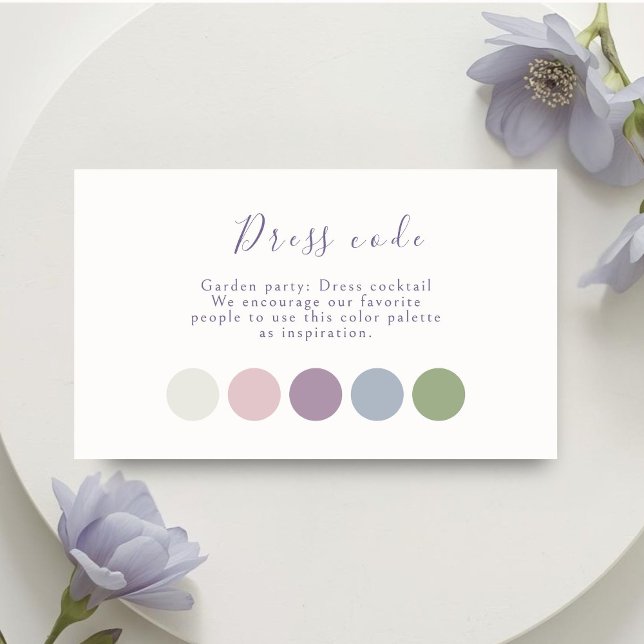 Carte D'accompagnement Tenue de mariage Pastel Script (Créateur téléchargé)