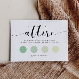 Carte D'accompagnement Tenue élégante en Mariage noir et blanc