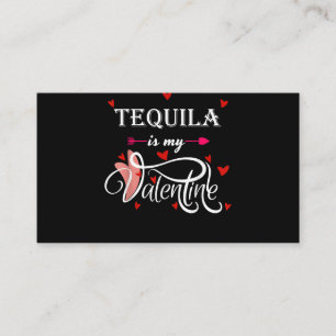 Carte D'accompagnement Tequila est ma Saint Valentin - Saint Valentin Alc
