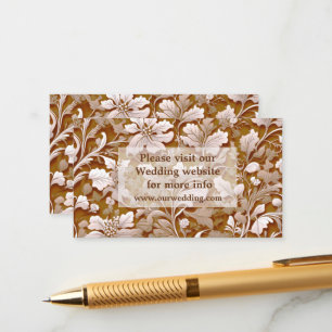 Carte D'accompagnement Terracotta Burnt Orange Boho botanique moderne