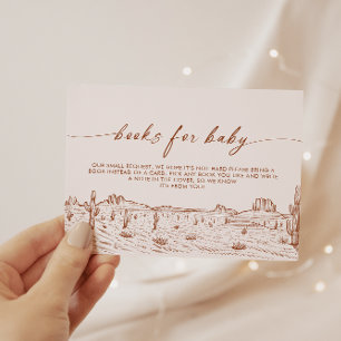 Carte D'accompagnement Terracotta Cactus Desert Baby shower Demande de ré