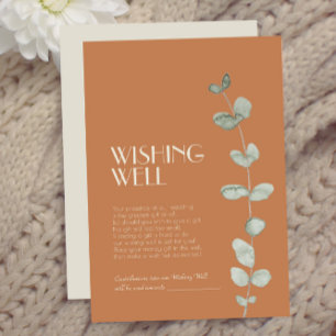 Carte D'accompagnement Terracotta Eucalyptus Deco Mariage bien vouloir