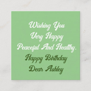 Carte D'accompagnement Texte de nom personnalisé Photo Joyeux Anniversair