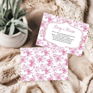 Carte D'accompagnement Thé Fleur sauvage rose Recette du livre pour la ma