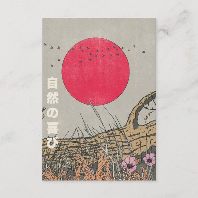 Carte D'accompagnement The Joy Of Nature (Devant)