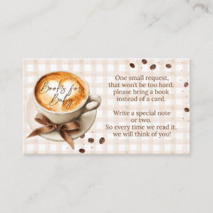 Carte D'accompagnement Thème de Baby Shower Café Grains de Café Bébé en R