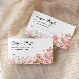 Carte D'accompagnement Thème de la fête Baby Shower Tirage au sort des co
