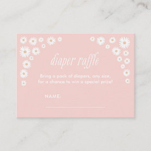 Carte D'accompagnement Ticket Baby shower Daisy Rose