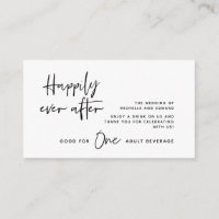 Ticket Boisson, Boisson Adulte, Heureux Pour Toujo