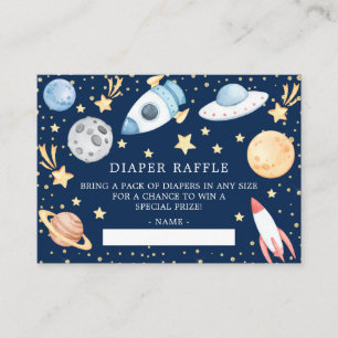 Carte D'accompagnement Ticket de Baby shower Déchets de l'espace extra-at