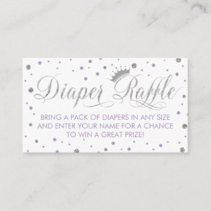 Carte D'accompagnement Ticket de jauge de couches, Princesse, Violet
