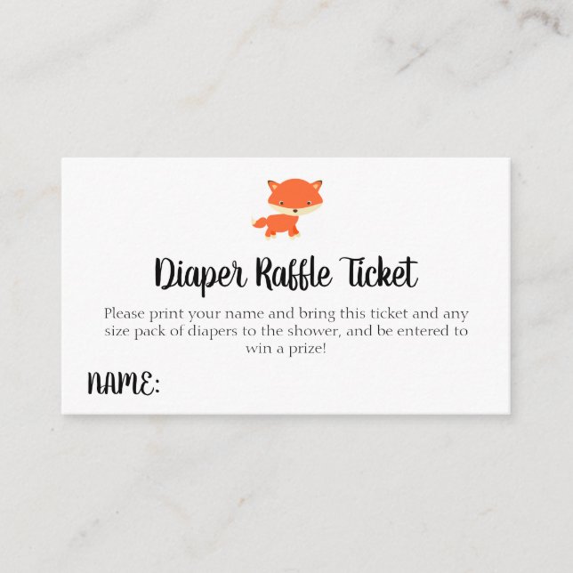 Carte D'accompagnement Ticket de rabat de couche de Baby shower de bois (Devant)