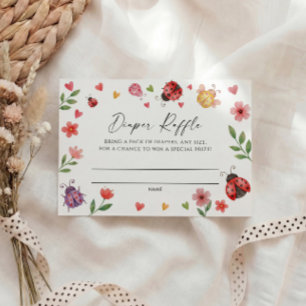 Carte D'accompagnement Ticket de tombola couche Love Bug