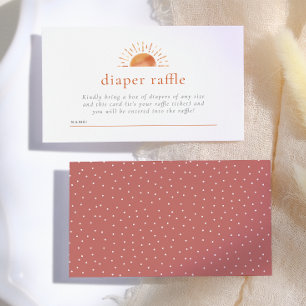 Carte D'accompagnement Ticket de tombola de couche Little Ray of Sunshine