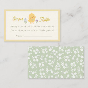 Carte D'accompagnement Ticket de tombola de couche pour Baby Shower de po