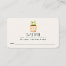Ticket de tombola de couche pour Baby Shower Littl