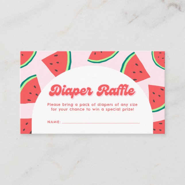 Carte D'accompagnement Ticket de tombola de couche pour Baby Shower Pastè (Devant)