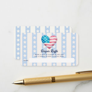 Carte D'accompagnement Ticket de tombola de couche pour garçon Baby Showe