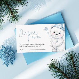 Carte D'accompagnement Ticket de tombola de couche pour la Baby Shower de