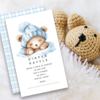 Ticket de tombola de couche pour ours câlin