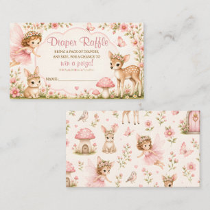 Carte D'accompagnement Ticket de tombola de couches Fairy Blossom Wishes