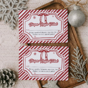 Carte D'accompagnement Ticket de tombola de couches pour Baby Shower