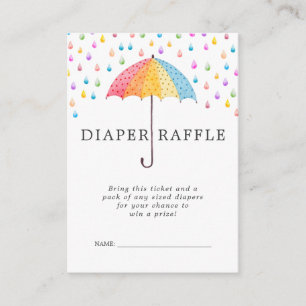 Carte D'accompagnement Ticket de tombola de couches pour Baby Shower Ba