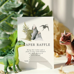 Carte D'accompagnement Ticket de tombola de couches pour Baby Shower   Di