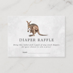 Carte D'accompagnement Ticket de tombola de couches pour Baby Shower   Ka