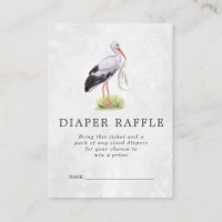 Ticket de tombola de couches pour Baby Shower | Li