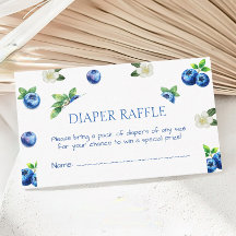 Ticket de tombola de couches pour Baby Shower Myrt