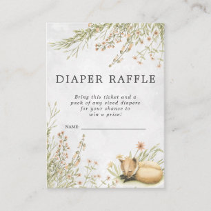 Carte D'accompagnement Ticket de tombola de couches pour Baby Shower   Re
