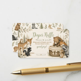 Carte D'accompagnement Ticket de tombola pour couches Little Explorer