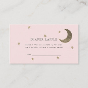 Carte D'accompagnement Ticket Repas de papier Baby shower rose de couche