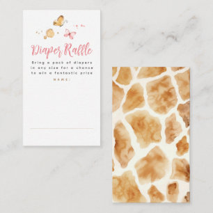 Carte D'accompagnement Tickets Baby showers de calamars Giraffe