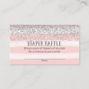 Carte D'accompagnement Tickets de rousseur en argent et en Baby shower ro