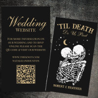 Til Death Site Mariage gothique RSVP QR Code
