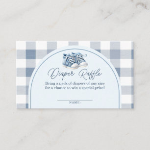 Carte D'accompagnement Tirage au sort couche bébé chaussures bleues à car