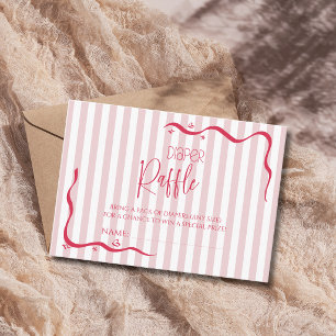 Carte D'accompagnement Tirage au sort de couche classique Baby Shower Vag